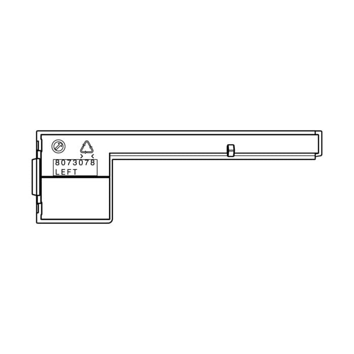 AEG Electrolux 8073078068 Klappe Deckel - Deckel,bedienblende,links