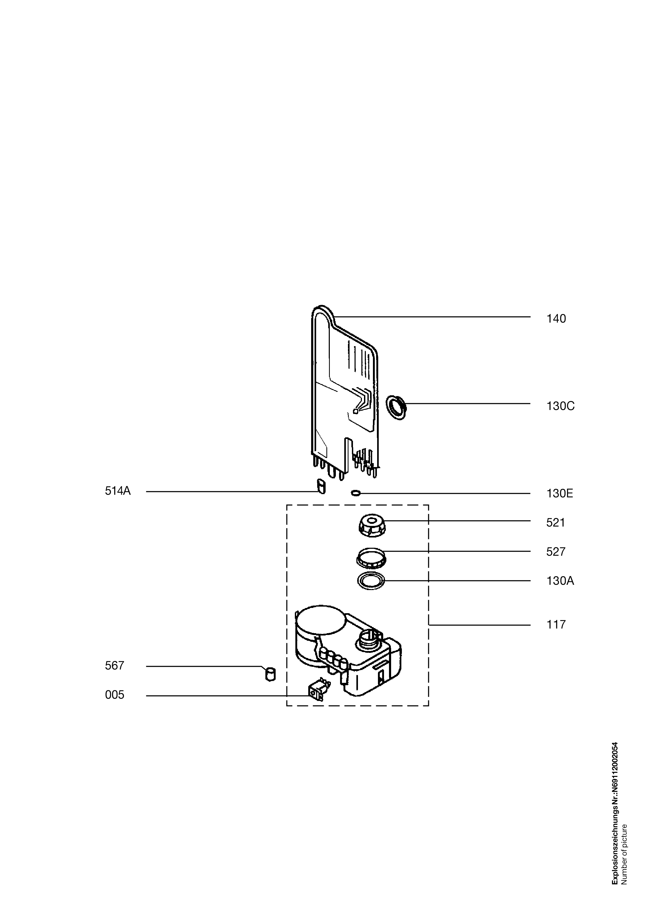 Explosionszeichnung AEG 91123494300 FAV33060I-W