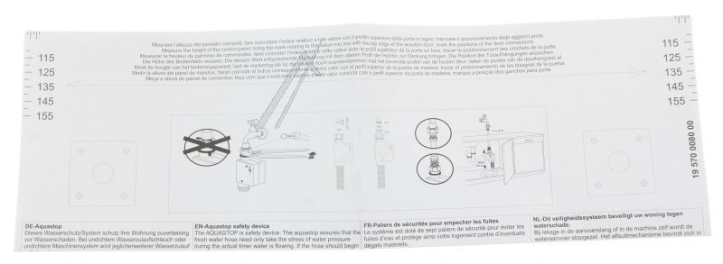 Gorenje 282904 Schablone - Schablone 45 cm