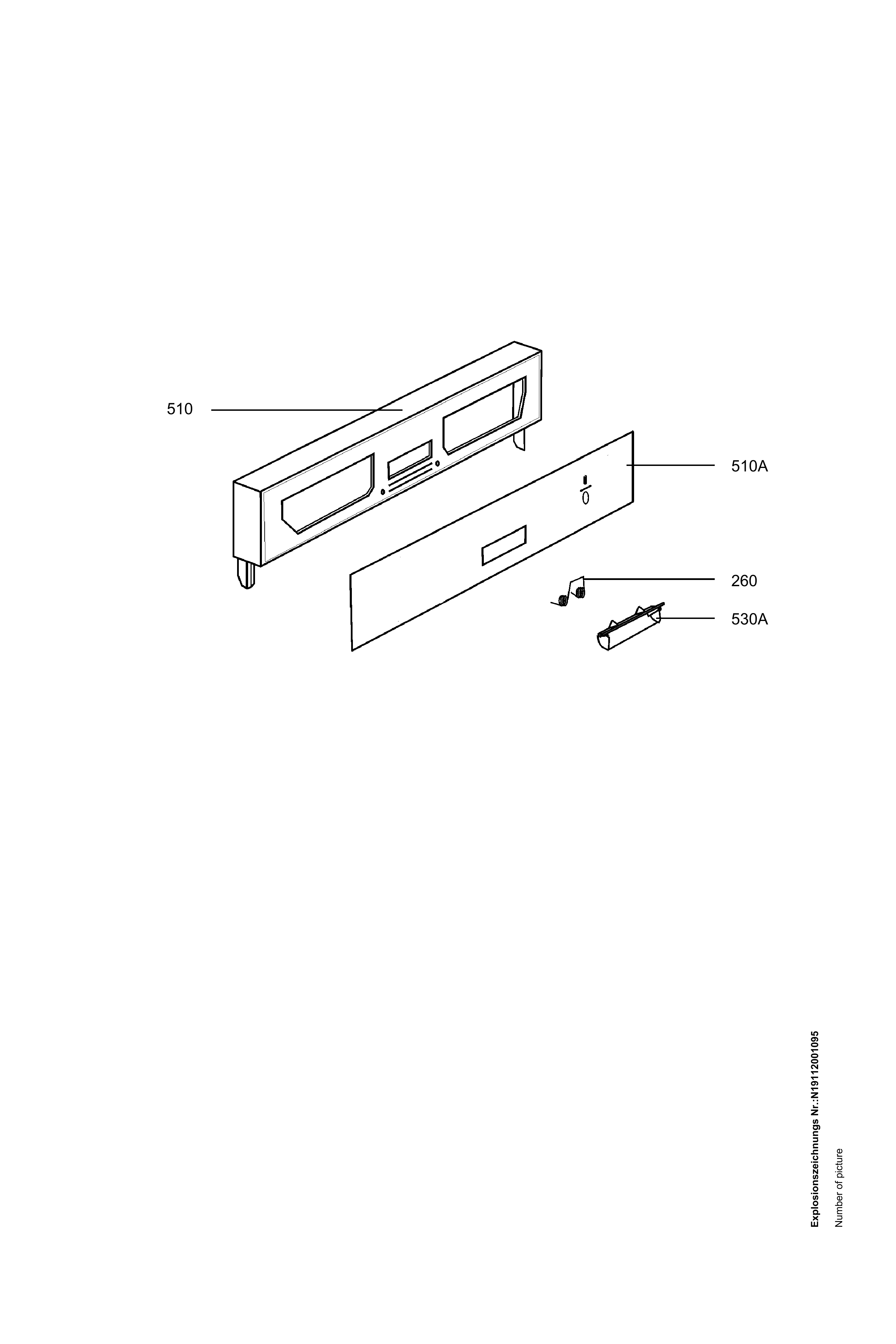 Explosionszeichnung AEG 91123500300 ESI 6260 SW
