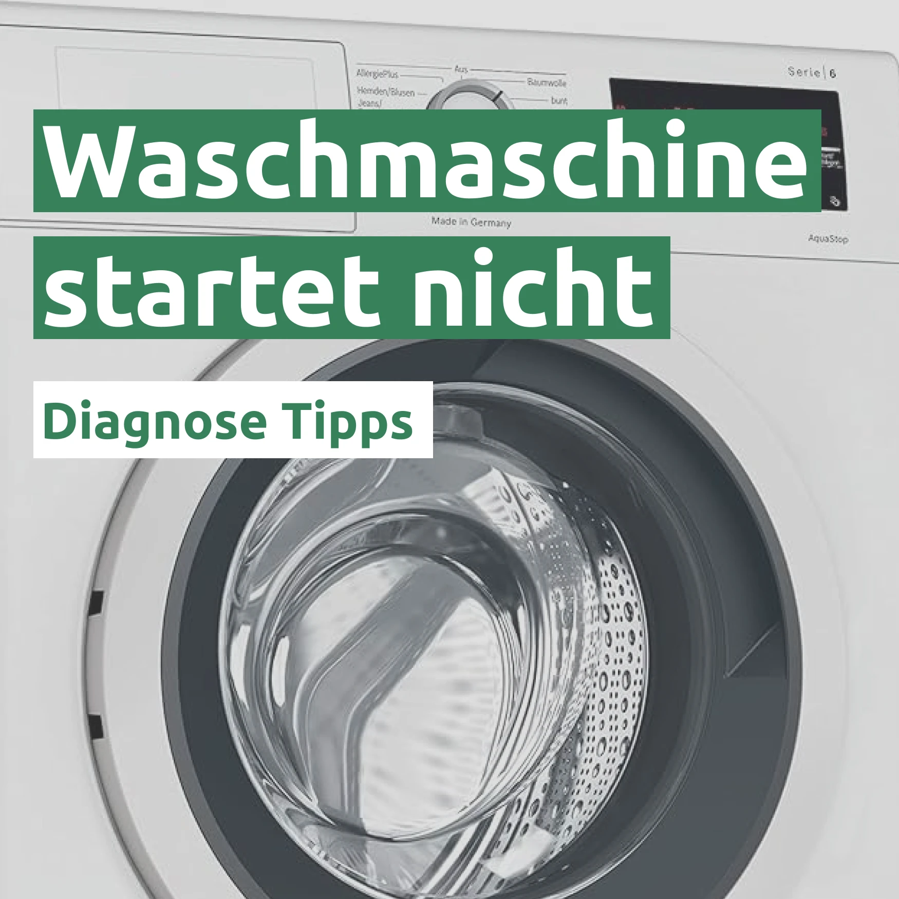 Waschmaschine startet nicht