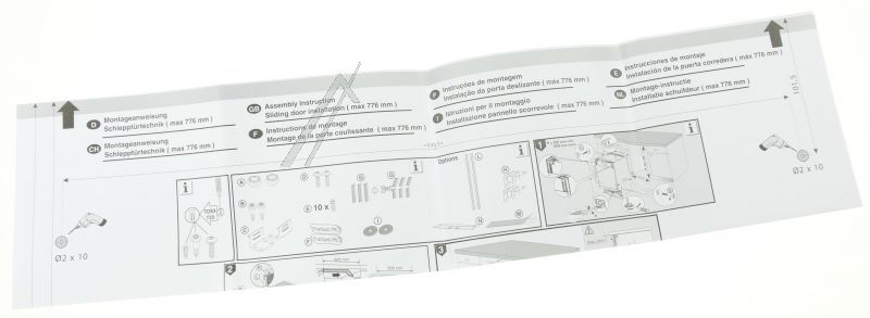 AEG Electrolux 140035669070 Schablone - Schablone,integrierbar,fsb5262