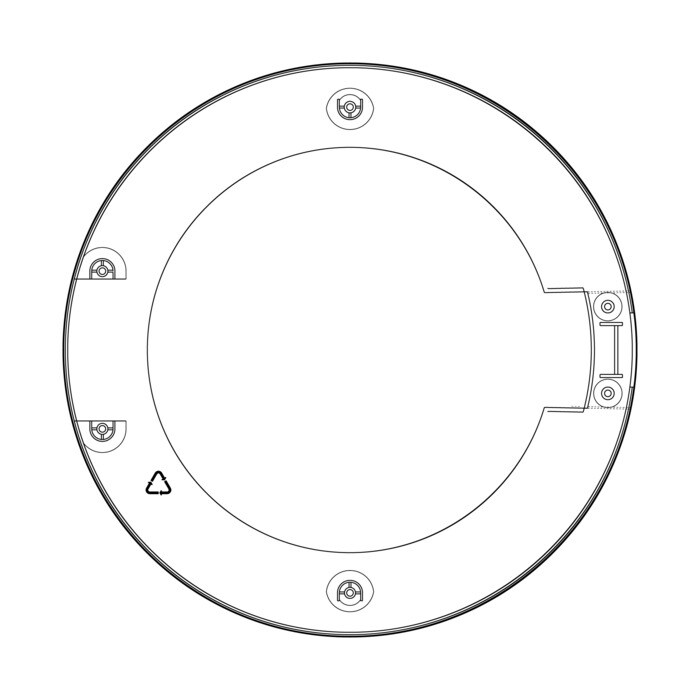 AEG Electrolux 1252045016 Gehäuse - Rahmen,bullauge