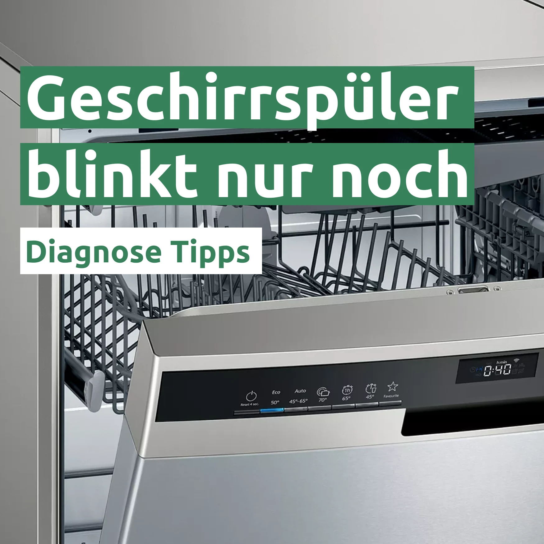 Geschirrspüler blinkt nur noch