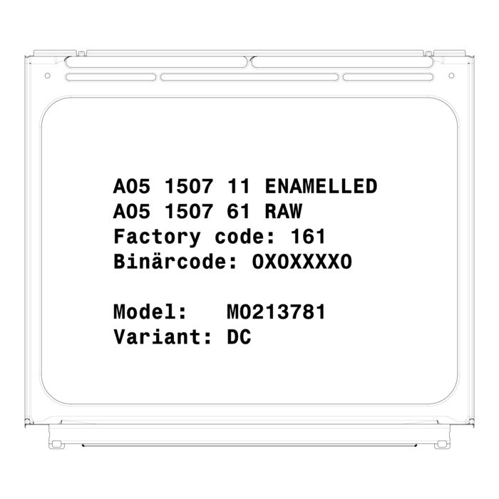 AEG Electrolux 140051507139 Frontrahmen - Frontrahmen