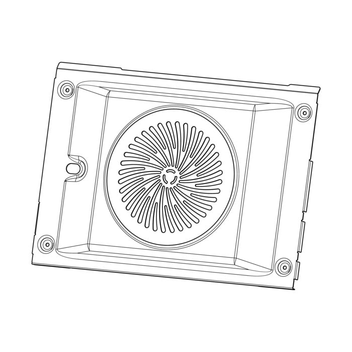 AEG Electrolux 3878454200 Klappe Deckel - Deckel,umluftgebläse,drehspies