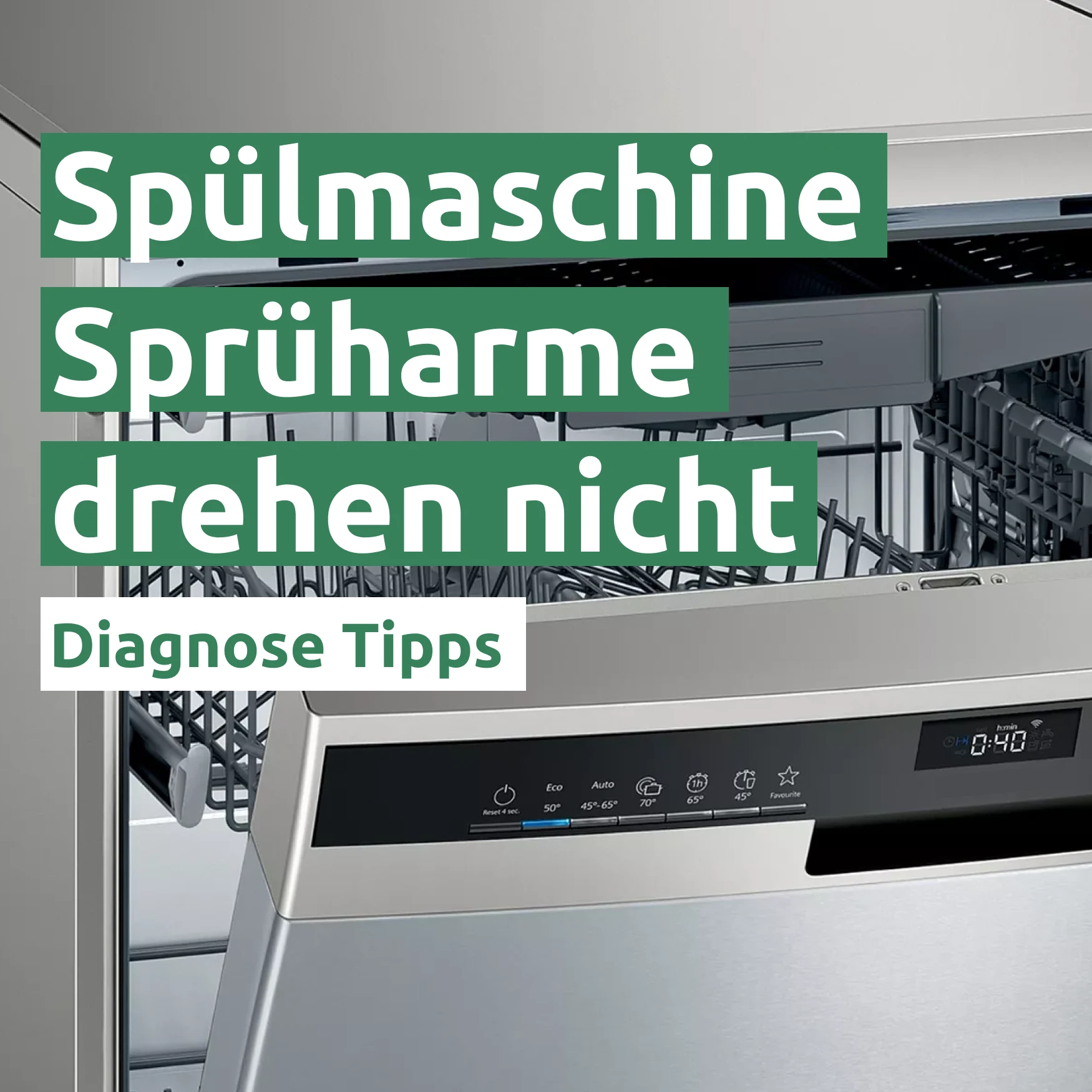 Spülmaschine Sprüharme drehen nicht