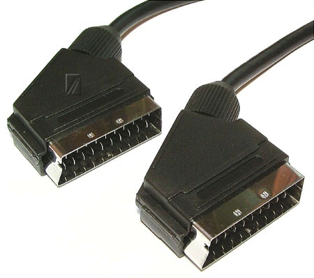 COM - Scart-kabel, scart-stecker / scart-stecker, 21pol, 10m