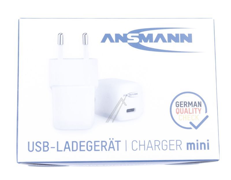 Assmann 10010129 Ladegerät Handy - Home charger hc120pd-mini gan mini ladegerät 20w 1x usb-c, pd