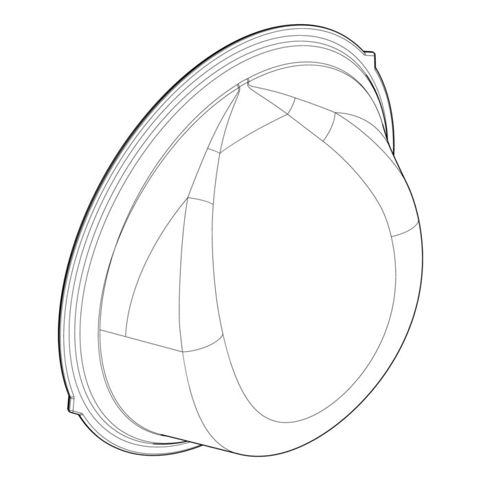 AEG Electrolux 140186652016 Schauglas - Fenster,glasscheibe,innen,ø345