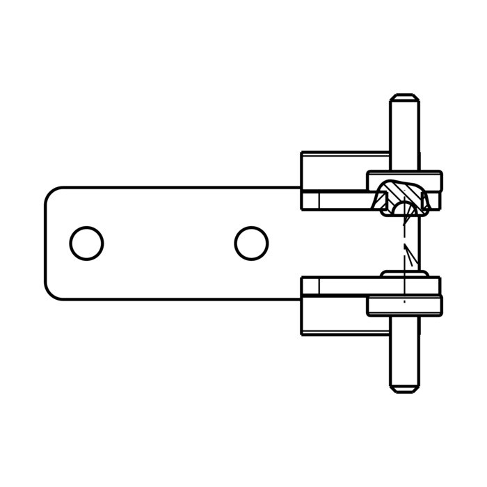 AEG Electrolux 140025760012 Scharnier - Scharnier,halb