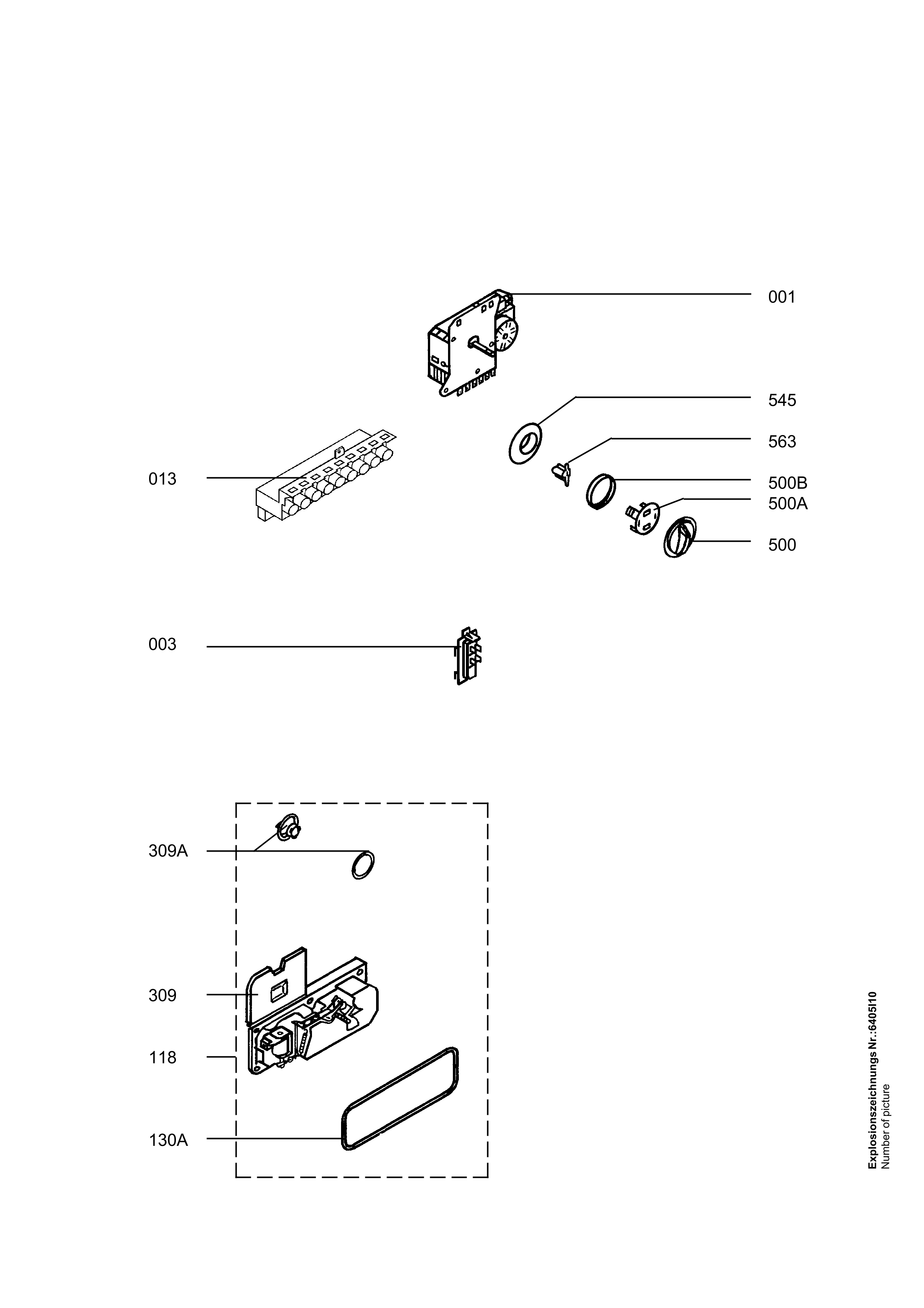 Explosionszeichnung AEG 91123225201 ESF646 W