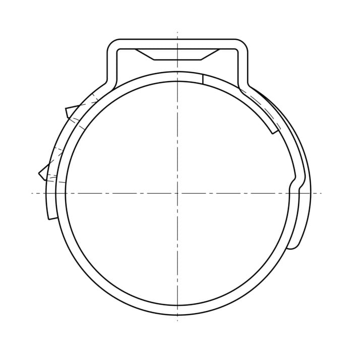 AEG Electrolux 1323159820 Einohrklemme - Klemme,schlauchklemme/schlauch