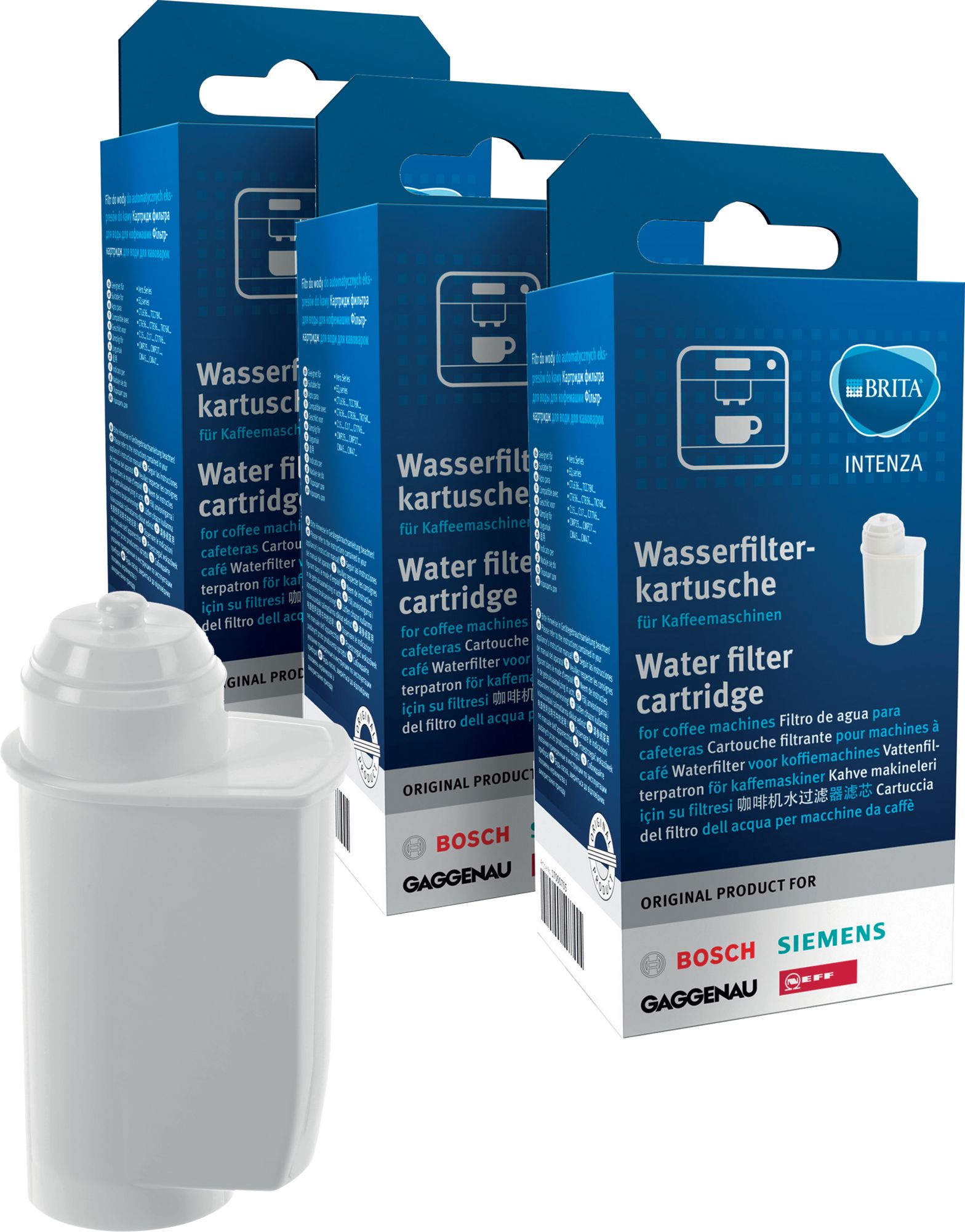 Bosch Siemens Wasserfilter für Kaffeevollautomaten 3er Pack Brita Intenza 17000706 Ersatzteil