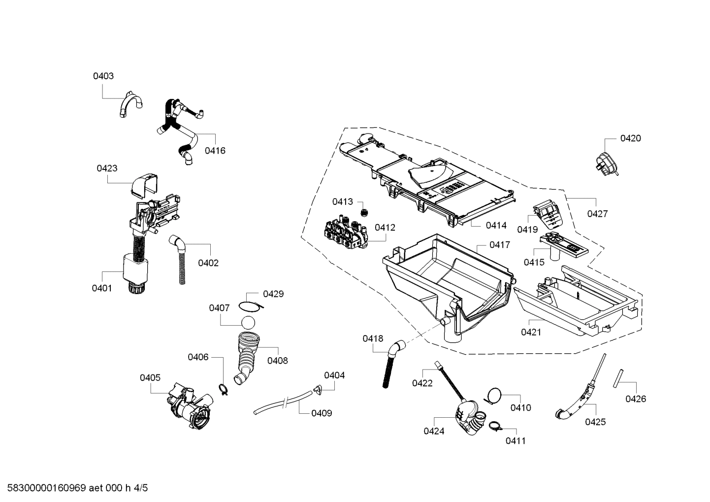 Explosionszeichnung Siemens WK14D540FF/03 Wash&Dry