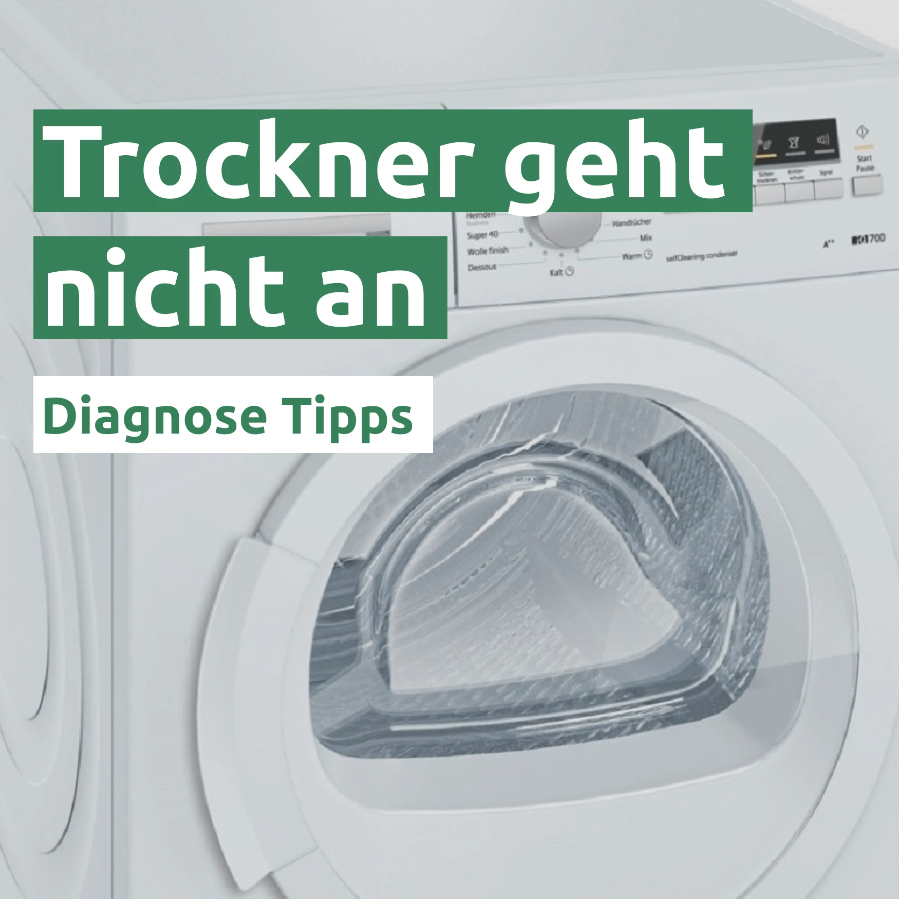 Trockner geht nicht an