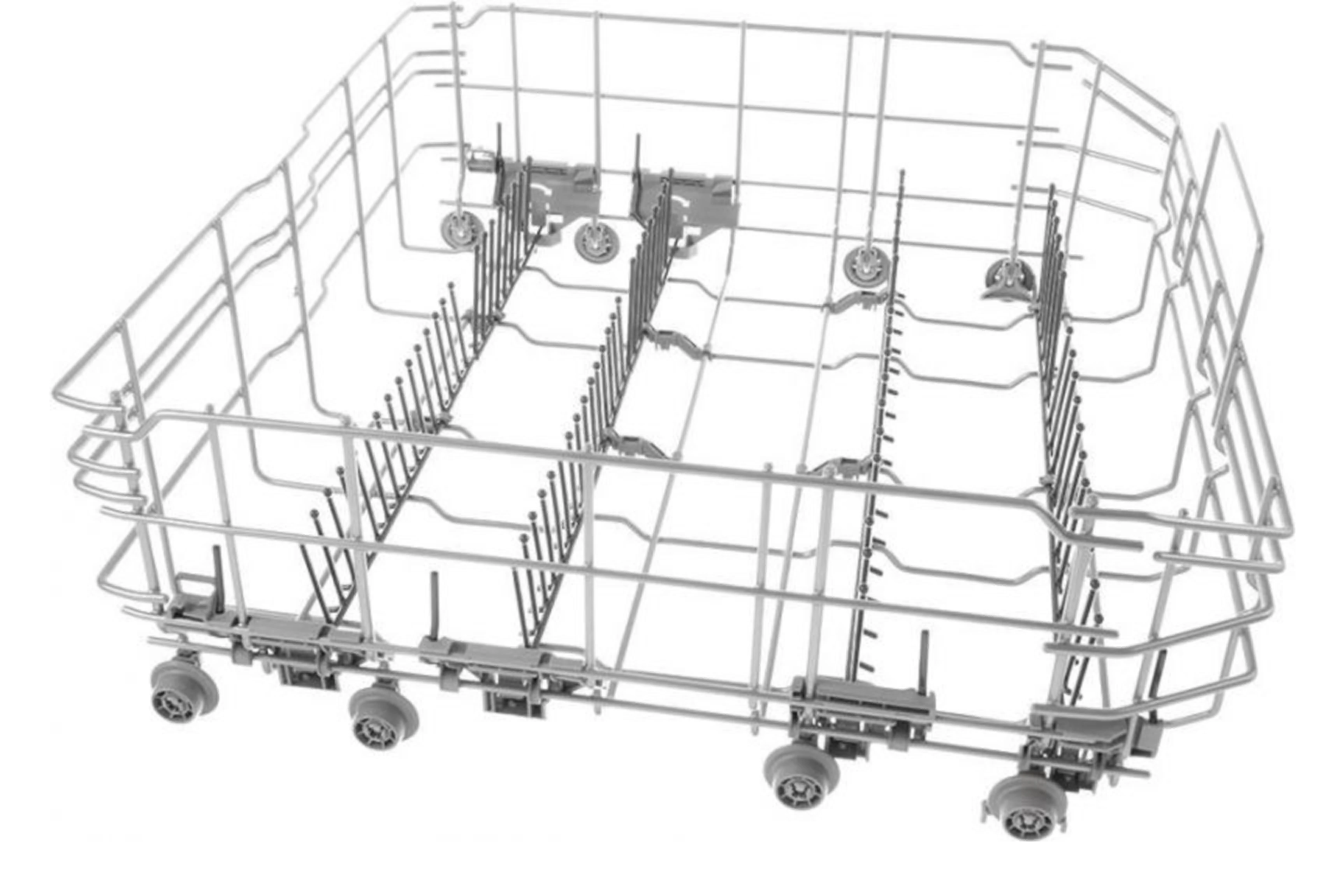 Bosch Siemens Unterkorb 20003053 Geschirrkorb unten inkl. 8x Korbrollen, 6x Klappstacheln Ersatzteil