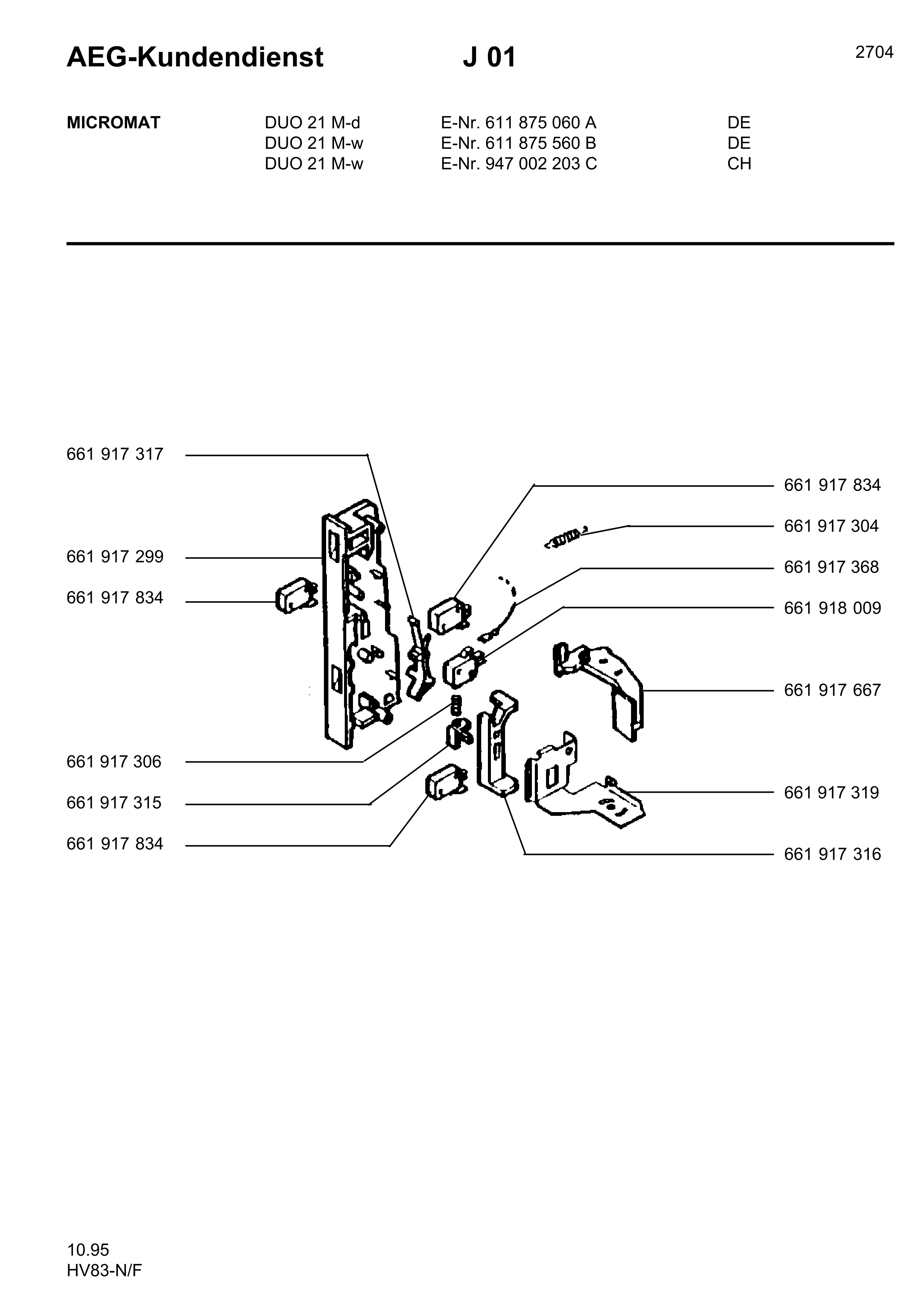 94700220300 Micromat Duo 21 M W CH