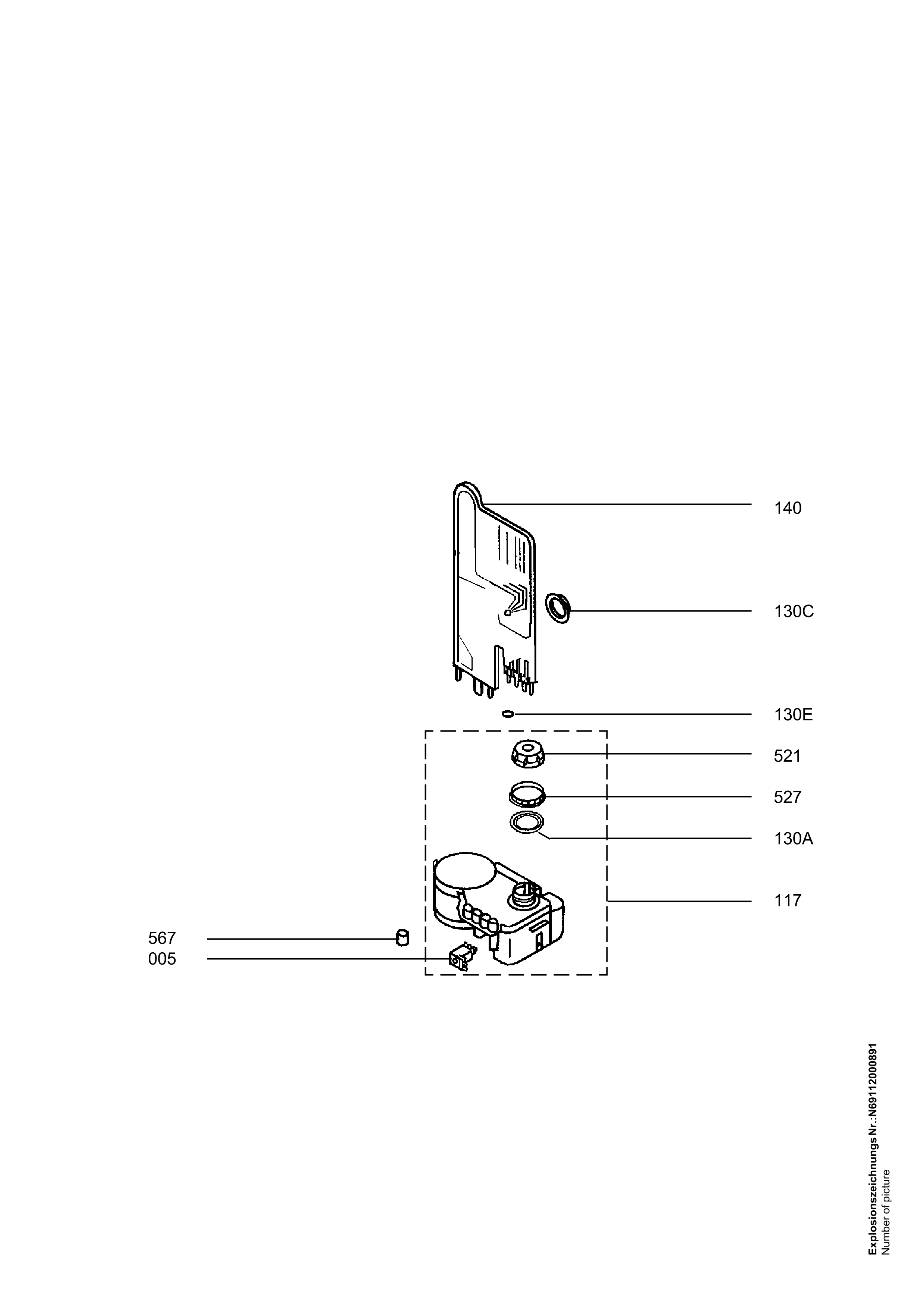 Explosionszeichnung AEG 91123480901 F33052IM