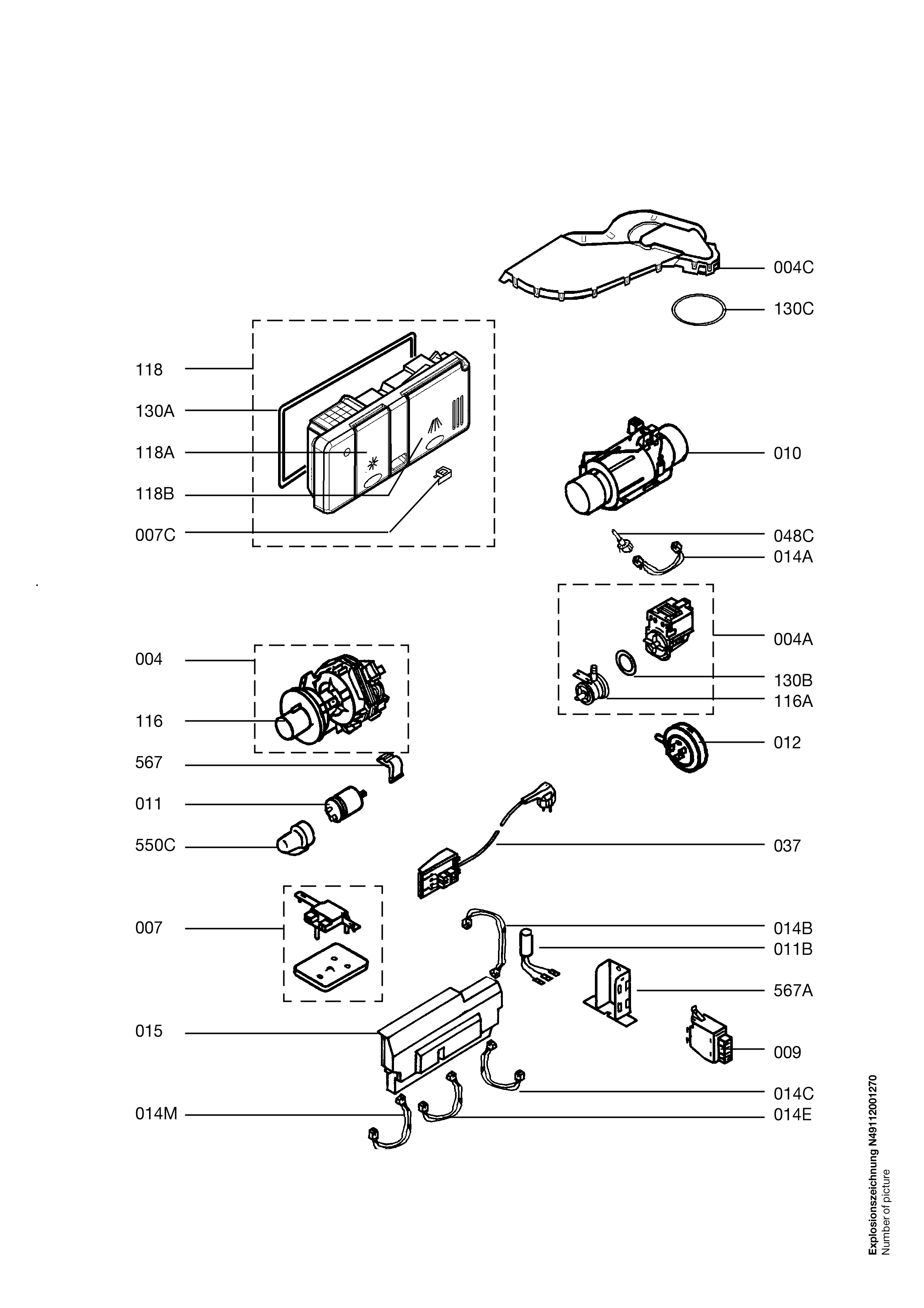 Explosionszeichnung AEG 91123472501 FAV86050VI