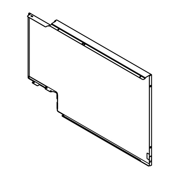 AEG Electrolux 1173605500 - Seitenblech,rechts,verzinkt,di