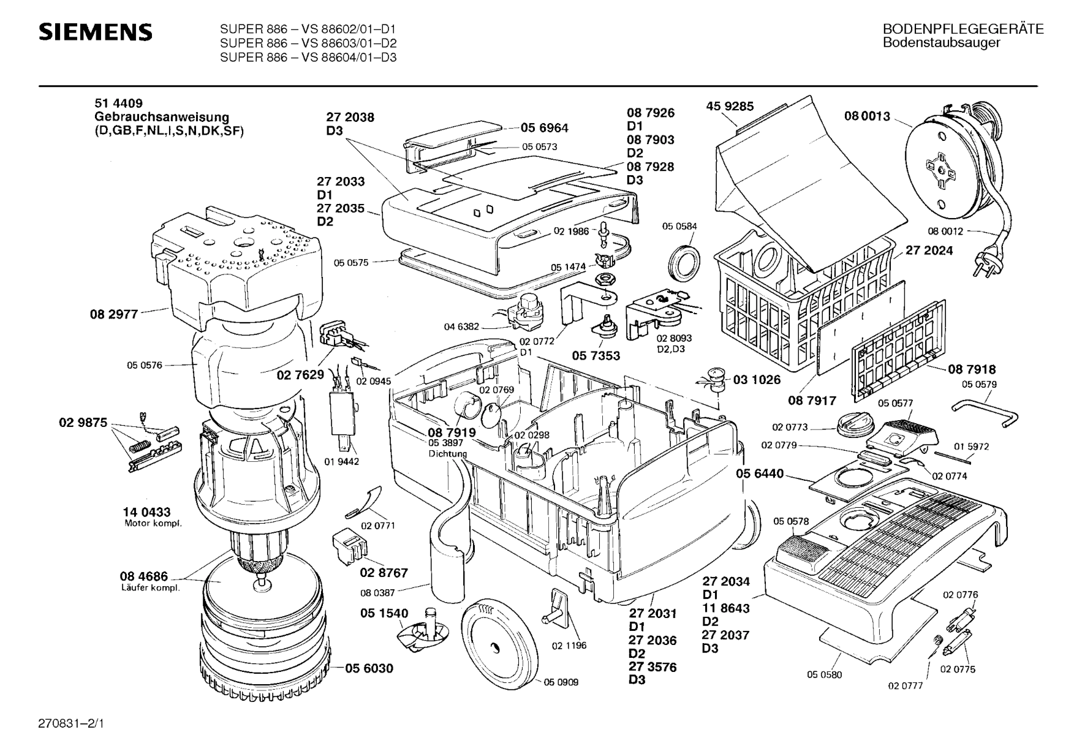 VS88602/01 SUPER 886 ELECTRONIC