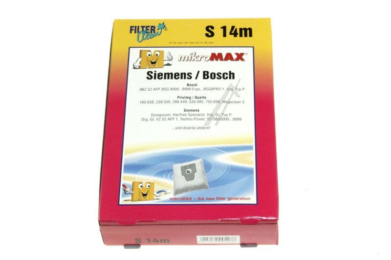 Filter Clean FL0030K Staubsaugerbeutel - S14m micromax beutel inhalt: 4+1+1