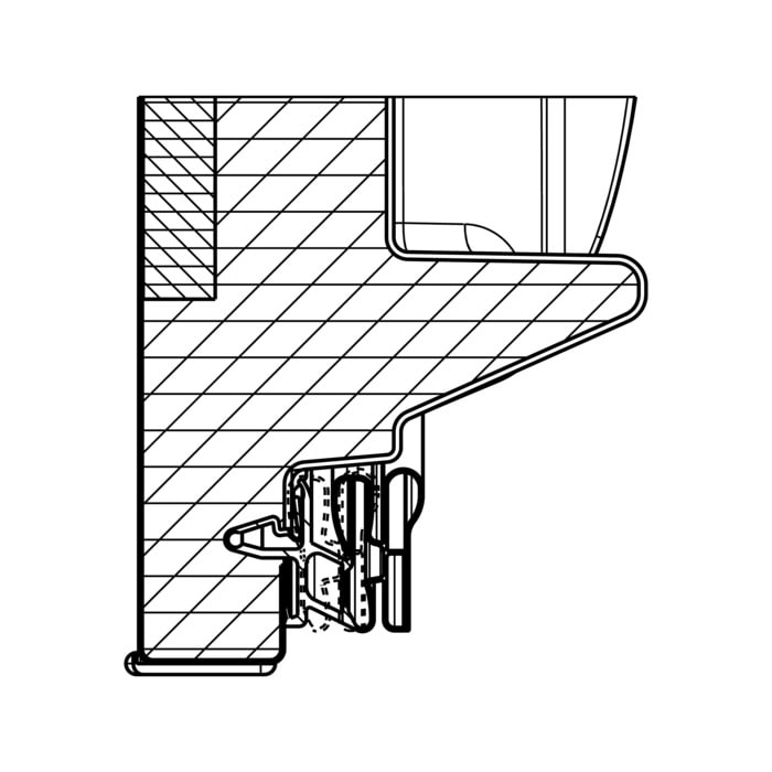 AEG Electrolux 140028604019 - Kühlschranktür,7801,1032x538mm