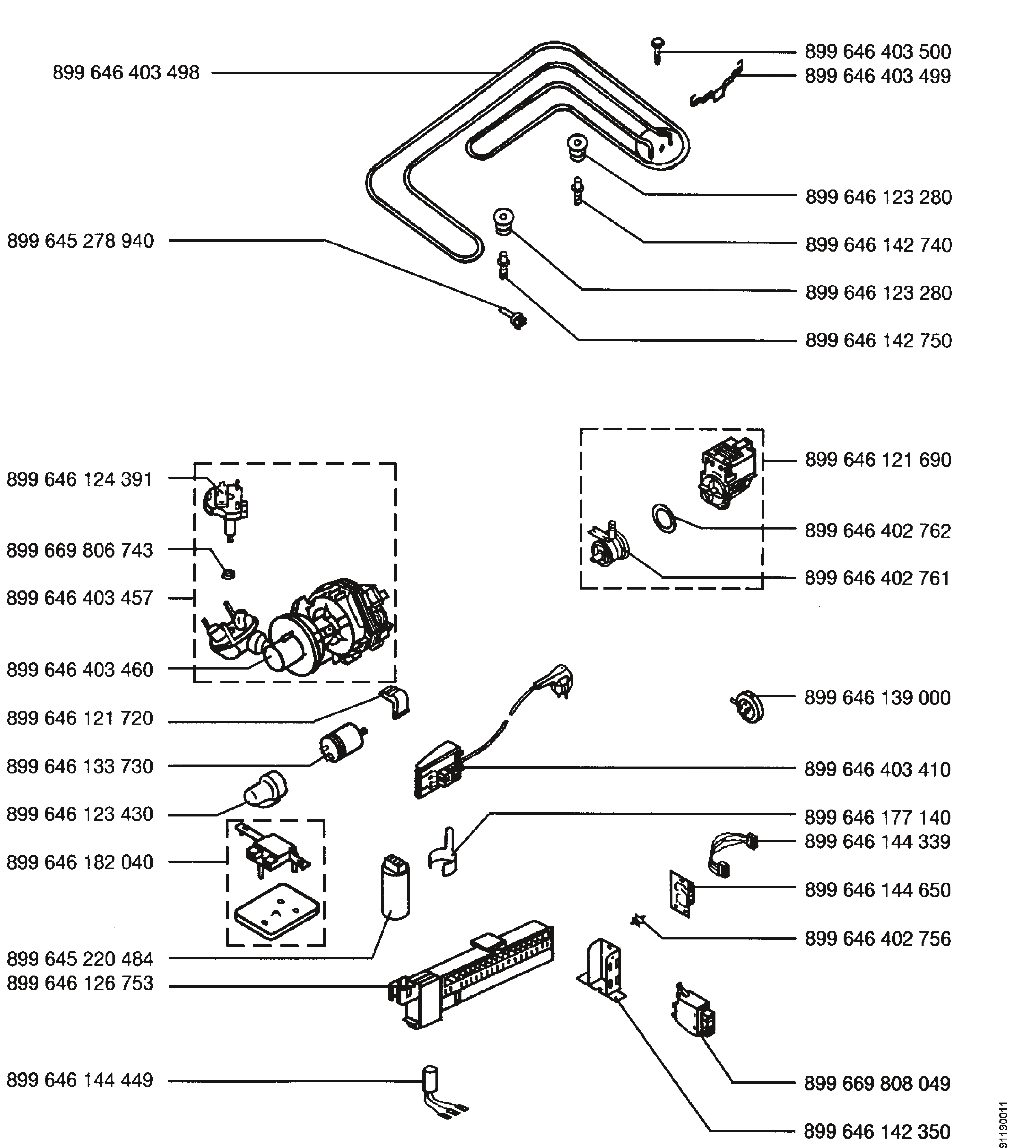 Explosionszeichnung AEG 91123410000 ESI 680 X