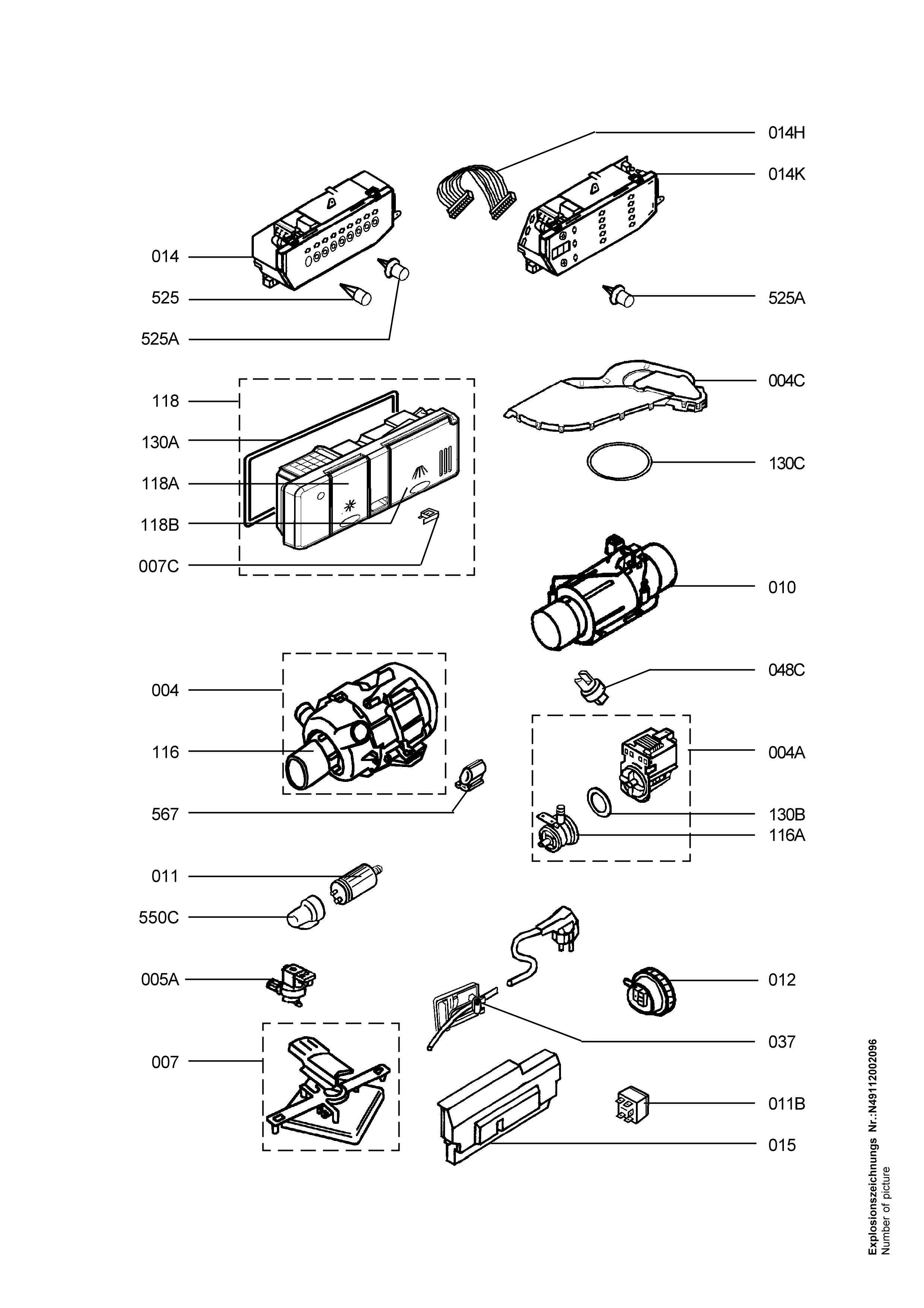 Explosionszeichnung Husqvarna 91123486601 QB 6109 W