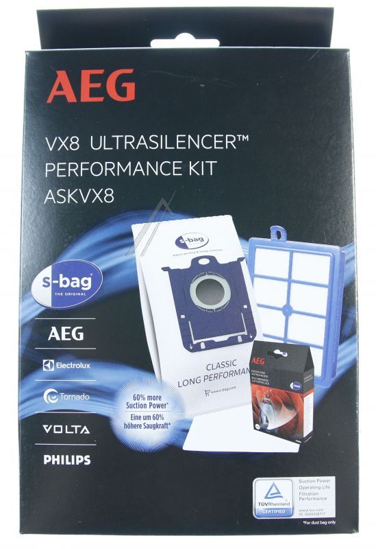 AEG Electrolux 9009229643 Staubsaugerbeutel - Askvx8 performance-kit für vx8 ultrasilencer