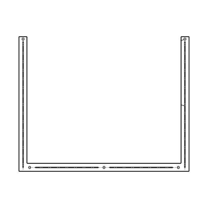 AEG Electrolux 140037378233 Aussenscheibe - Frontscheibe,inox,aeg,594x470m