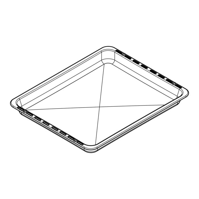 AEG Electrolux 8583532458046 - Drip pan,grey,466x385x40mm