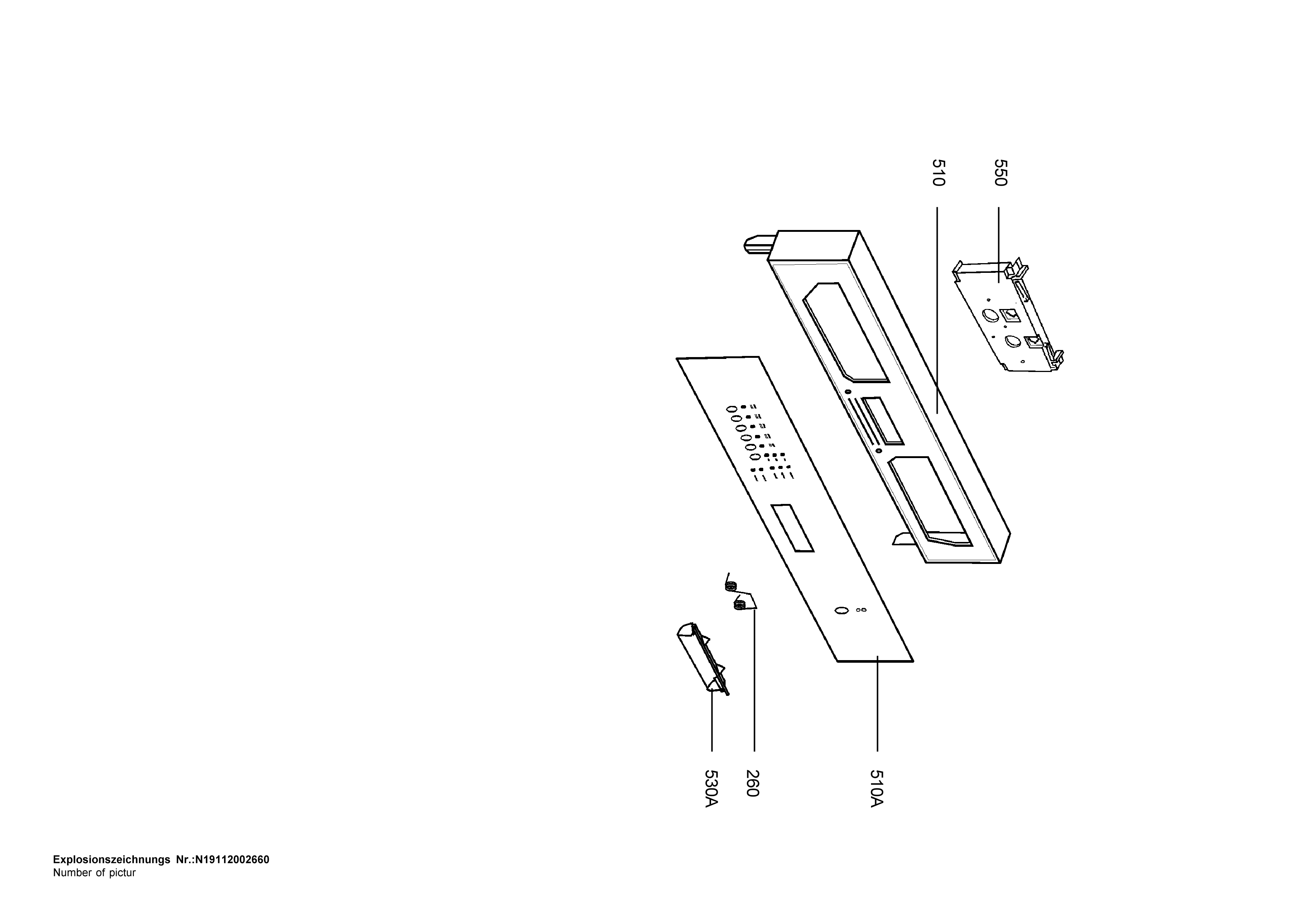 Explosionszeichnung AEG 91123488501 ESI 6220 W