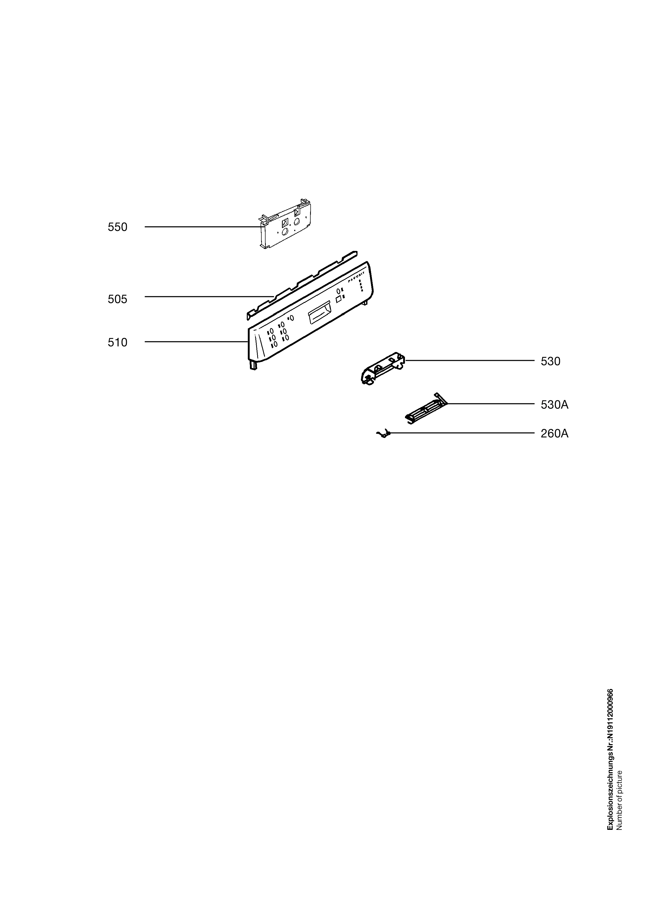 Explosionszeichnung AEG 91123255200 FAV50830W