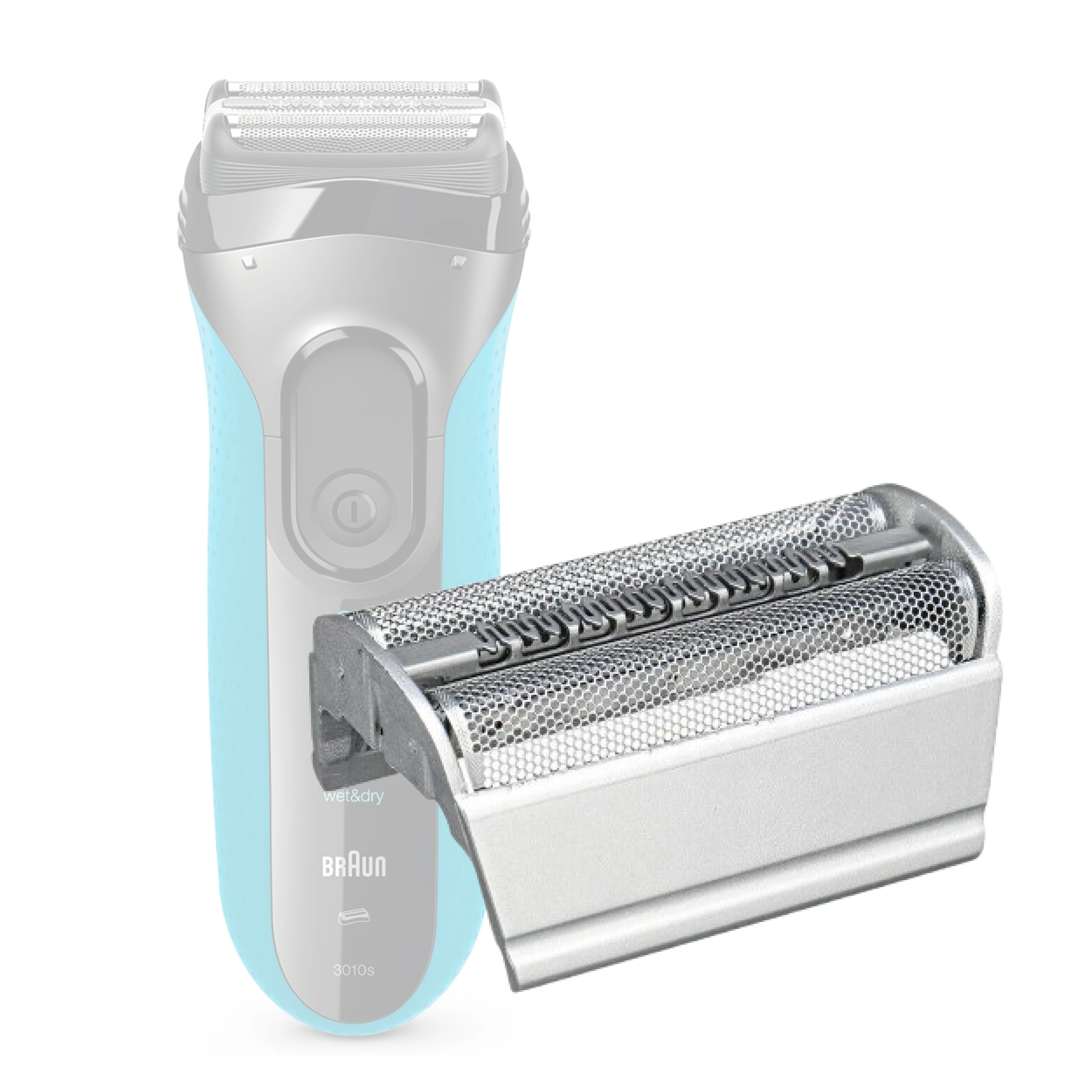 Braun Series 3 Scherkopf 31s KP5000 silber Rasierer Kombipack 81387940 Ersatzteil