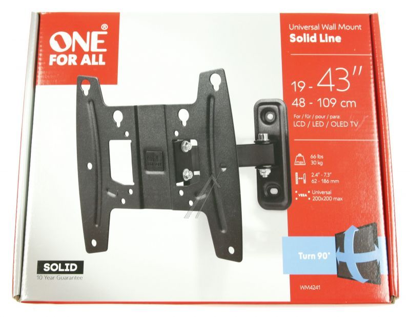 One for all WM4241 TV-Wandhalterungen - Solid line tv - wandhalter vesa 200 - neig- und schwenkbar