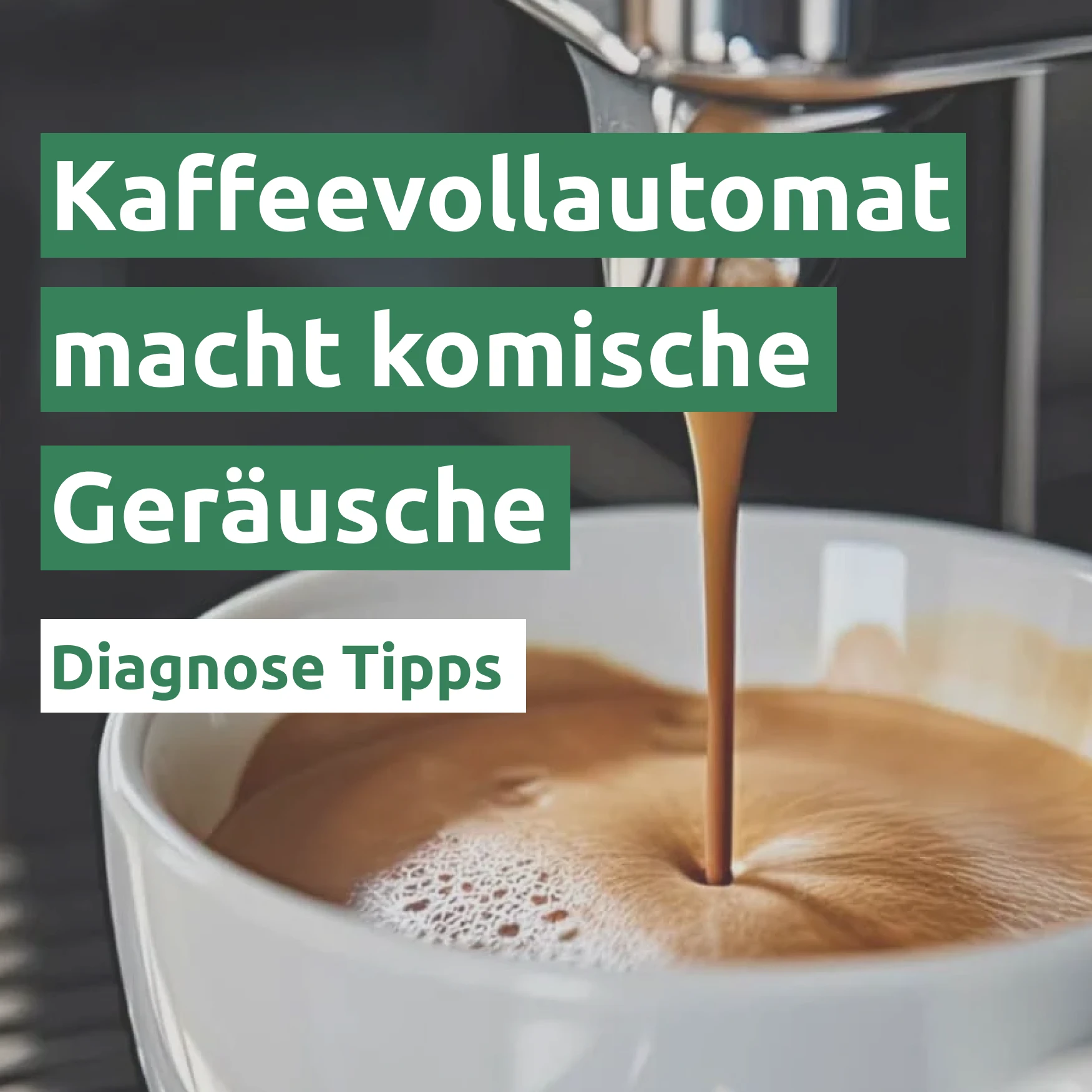 Kaffeevollautomat macht komische Geräusche