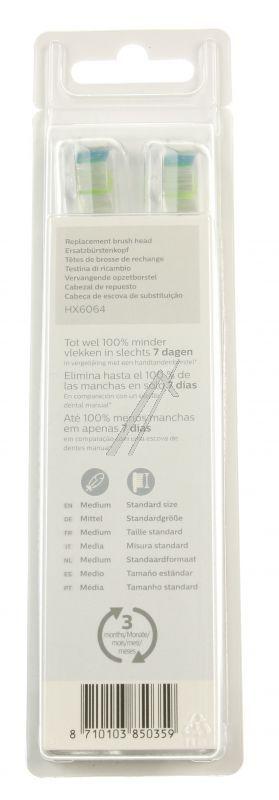 Philips Saeco HX606410 Zahnbürste - Sonicare diamond clean bürstenkopf standard weiss 4 stück