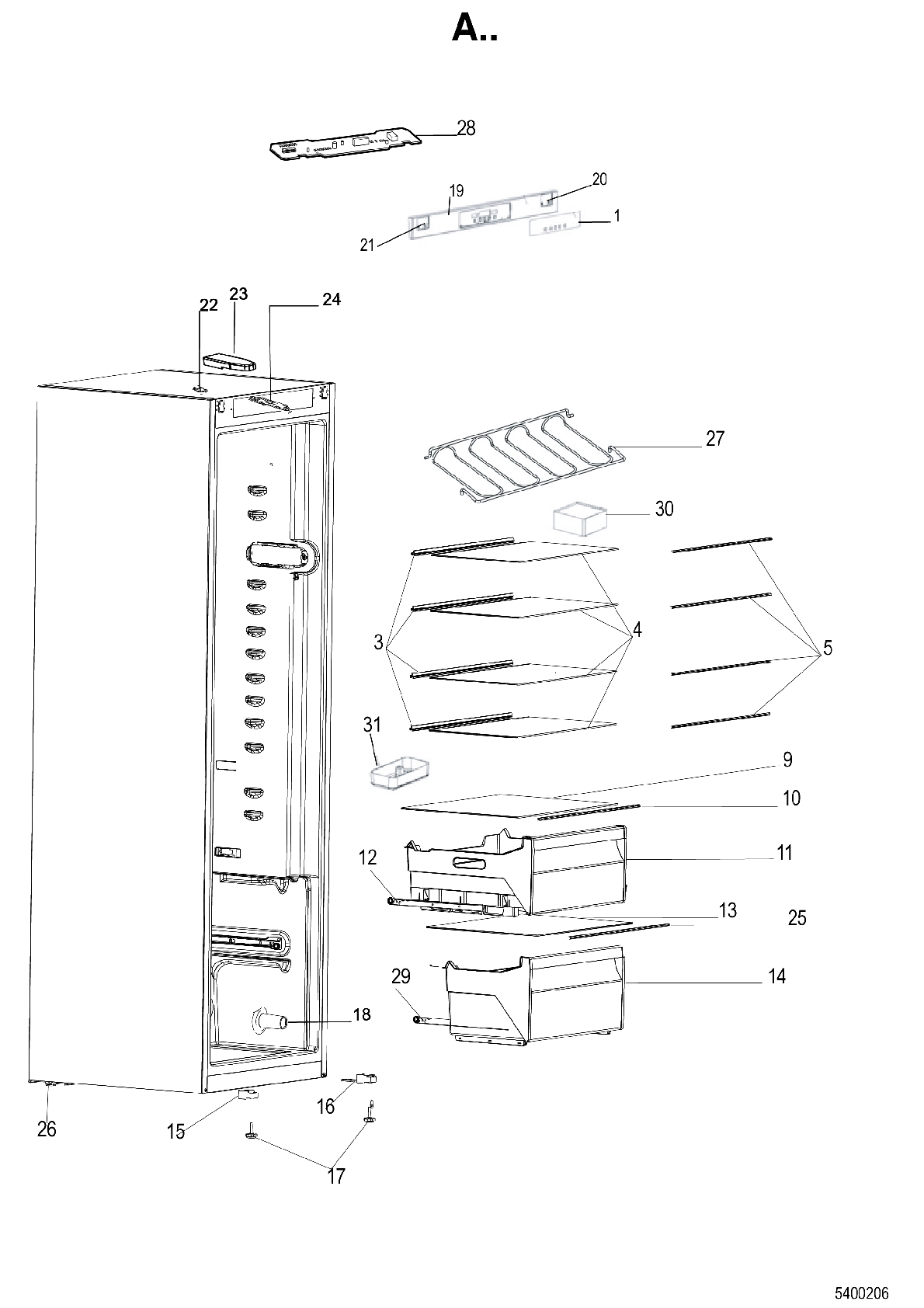 Explosionszeichnung Whirlpool 859990962640 SW8 AM2C XR