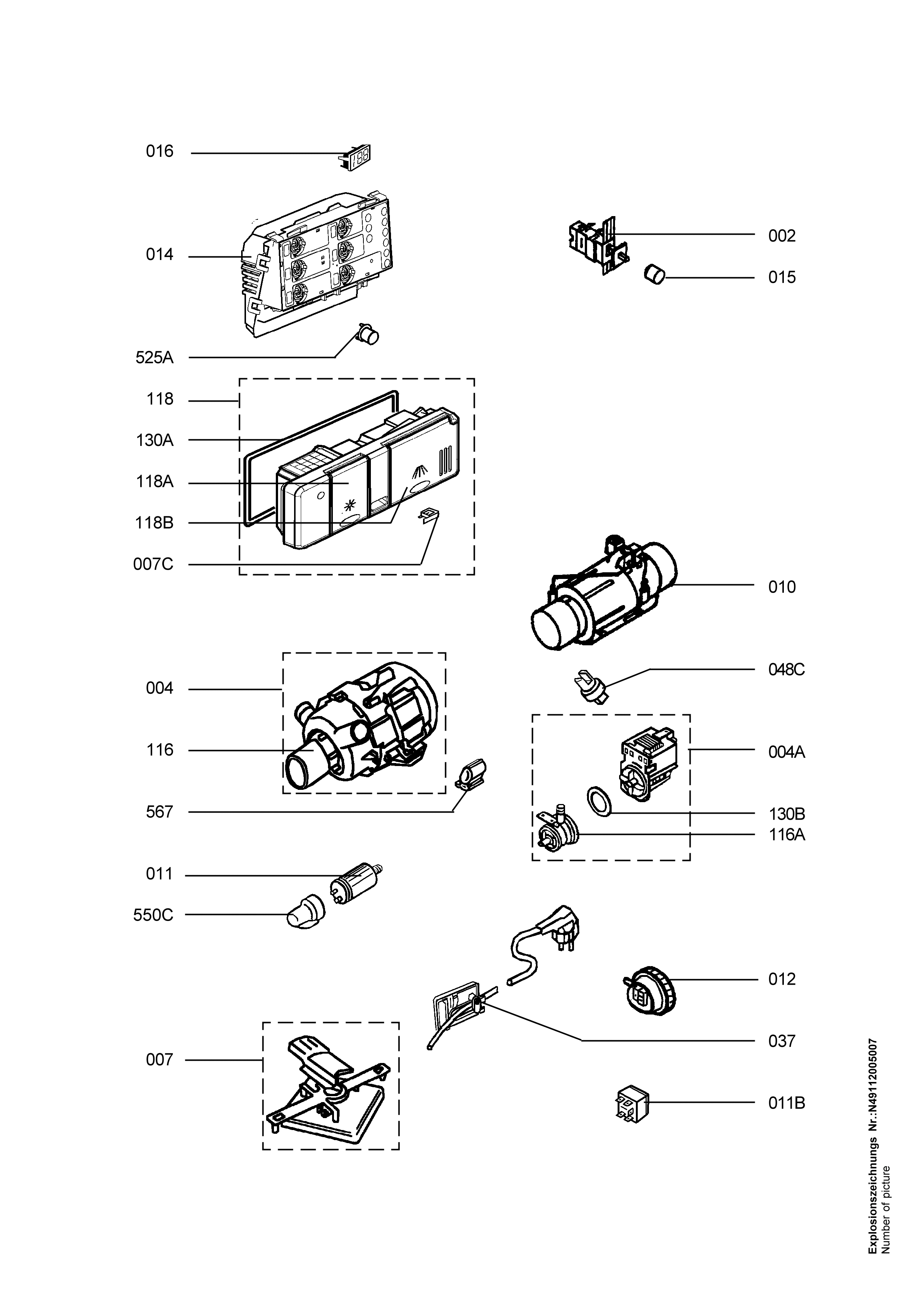 Explosionszeichnung AEG 91123630900 FAV65060UM