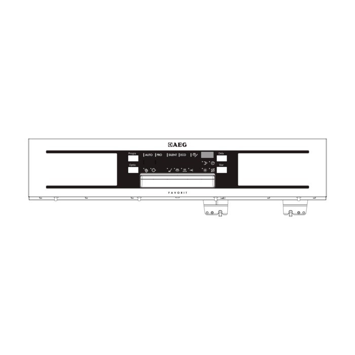 AEG Electrolux 1173715705 Bedienteilblende - Bedienblende,bedruckt,inox, passend für aeg