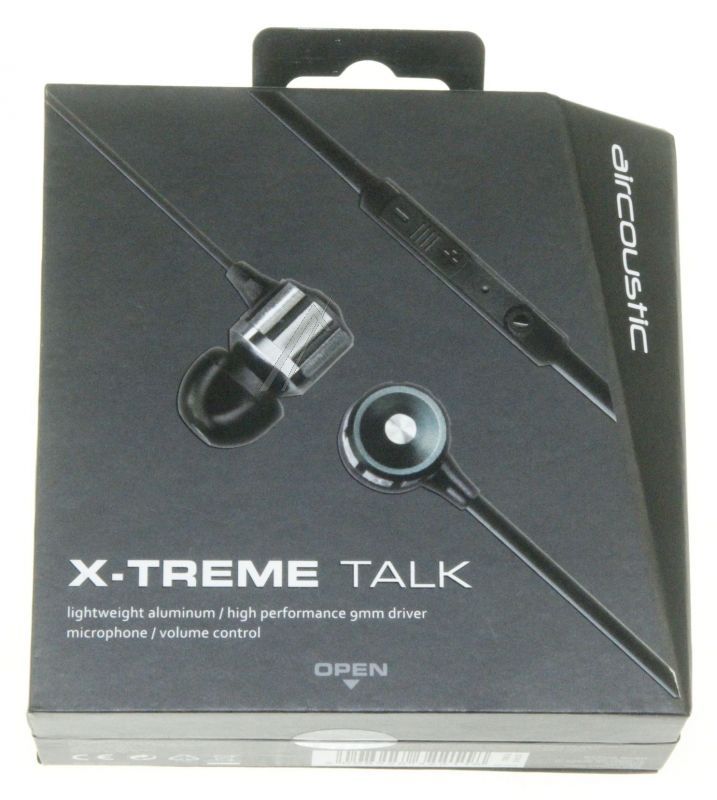 32211 Headset - X-treme talk premium headset, mikrofon, metallgehäuse, schwarz-silber