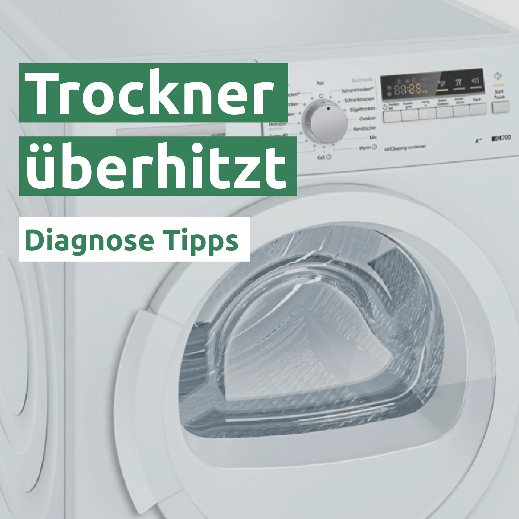 Trockner überhitzt