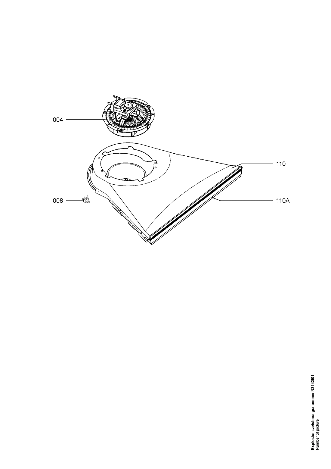 Explosionszeichnung AEG 94418117603 B3101-5-W