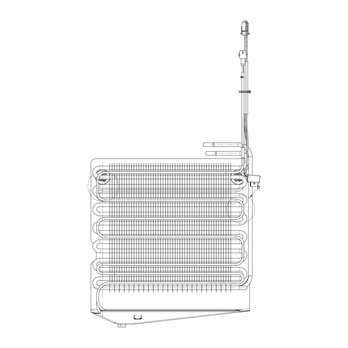 AEG Electrolux 140041652060 Verdampfer - Verdampfer,satz,senkrecht,328x