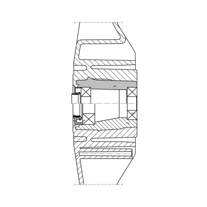 AEG Electrolux 1925159004 Bottichhinterteil - Schale,hinten